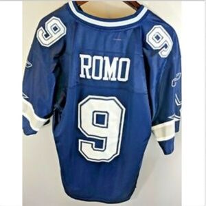 Reebok Tony Romo Dallas Cowboys NFL ON Field Blue